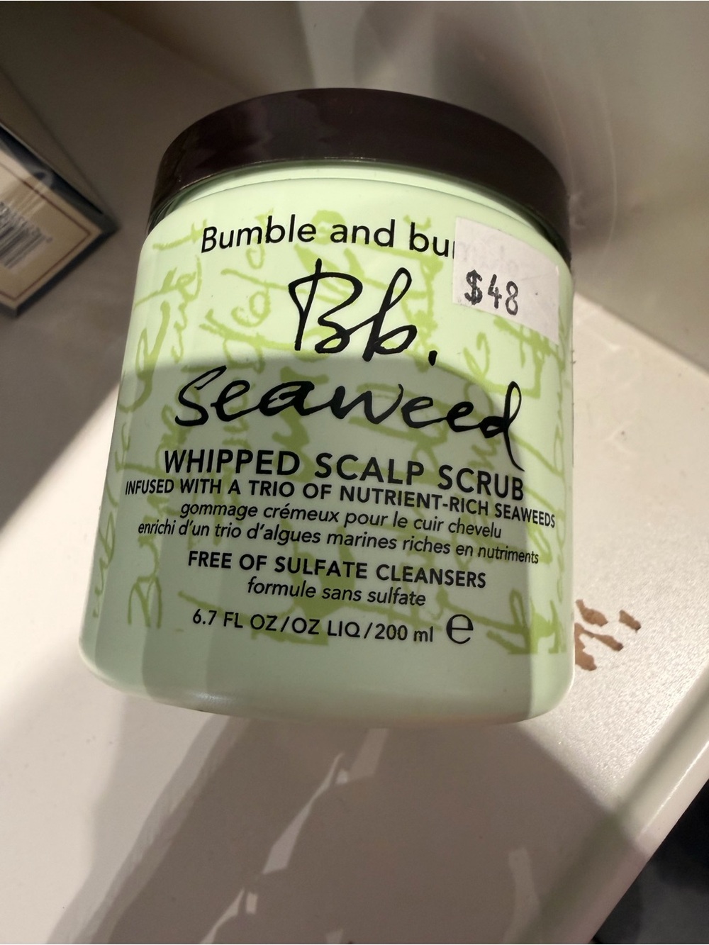 🌊 Bumble and bumble Seaweed Nourishing Whipped Scalp Scrub 6.7 oz sealed